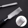 4 Piece Sturdy Chrome Vanadium Steel Woodworking Wood Chisel Set (13mm - 32mm), Plastic Handles with Carry Pouch Image 6
