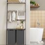 Laundry basket with towel ladder Bathroom furniture Image 2