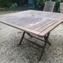 Solid Teak Table and chairs Image 4