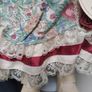 Leonardo Porcelain Doll Charlotte Vintage Floral Dress Image 2