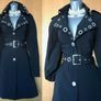 Rare Vintage Karen Millen Black Long Mac Trench Coat Image 2