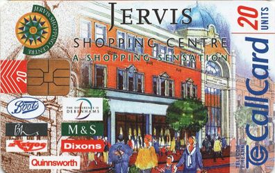 Jervis Shopping Centre, call card, Free Post