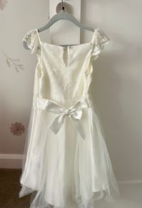 Flower girl dress & shoes