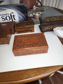 Trinket box carved