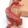 Enamel Brooch. Red Carp Image 7