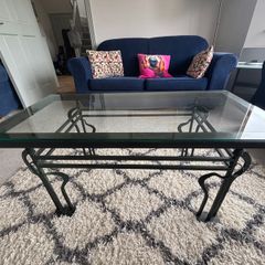 Alfrank Design Coffee table with glass