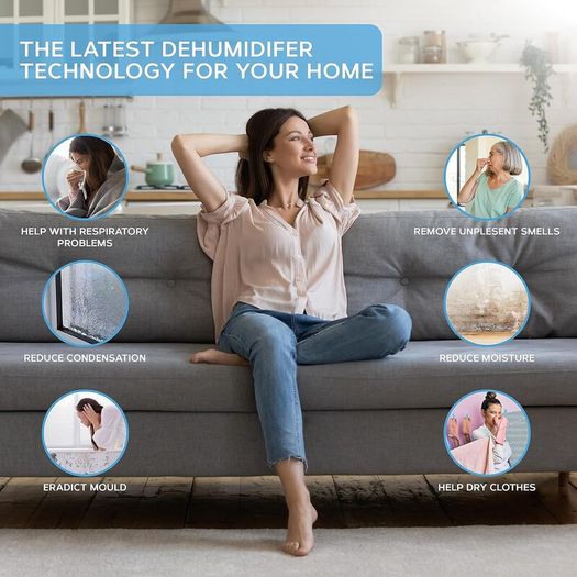 Dehumidifier 600ml, Small and Compact Moisture Absorber - Mini Air Dehumidifier for Home, Bedroom Damp, Office, Garage & Basement - Portable Electric Mould, Damp and Condensation Remover
