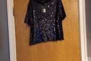 Primark Navy  Sequins  Jumper/Top.      S.16.   B.N.W.T.