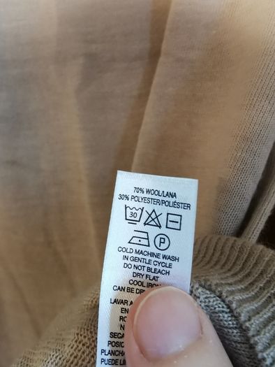 BNWT - GALLERY camel merino blend cardigan UK 10