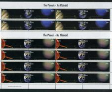 2007 Ireland The Planets (Jupiter, Neptune, Saturn & Uranus) Commemorative Stamps Sheetlets Plate 1B1B1B1B Mint Never Hinged (MNH)