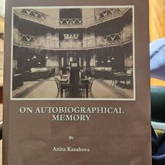 On Autobiographical Memory. By Anita Kasabova. First Edition Hardback With Dustjacket In Good Condition.  See Photos For Same.