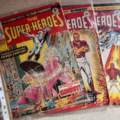 the superheroes comic 1975 may- Aug -sep
