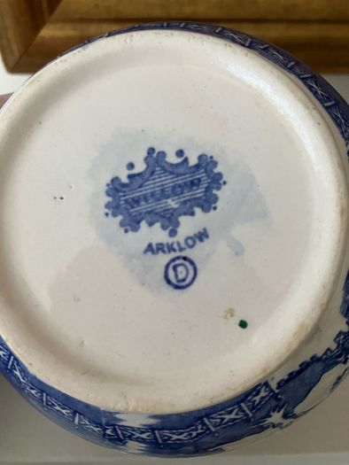 Willow Pattern D Mark Jug 1940s