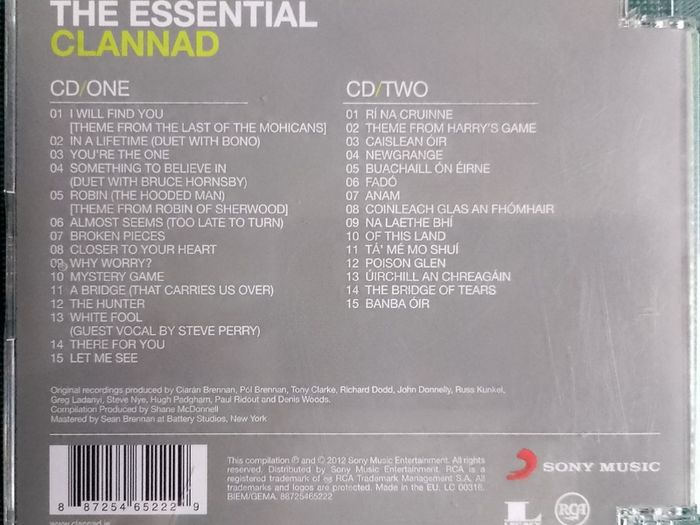 Clannad - The Essential Clannad 2 x CD (2012) Compilation Folk Trad EX+