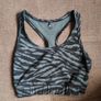 Black Zebra Print High Waist Sports Leggings and Cropped Top, size S  NEW LOOK Image 9