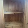 Waxed Pine Bookcase/Dresser, glass cabinet drinks, 2 drawer coffee table Image 9