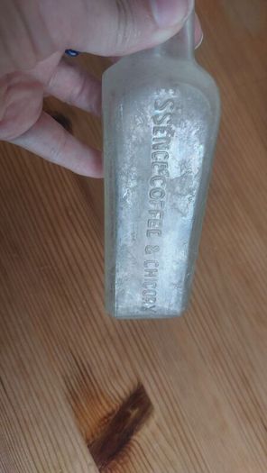 Fabulous Collection of Four Assorted Antique and Vintage Apothecary and Household Bottles in Clear Glass, Price for All Four, Not Splitting