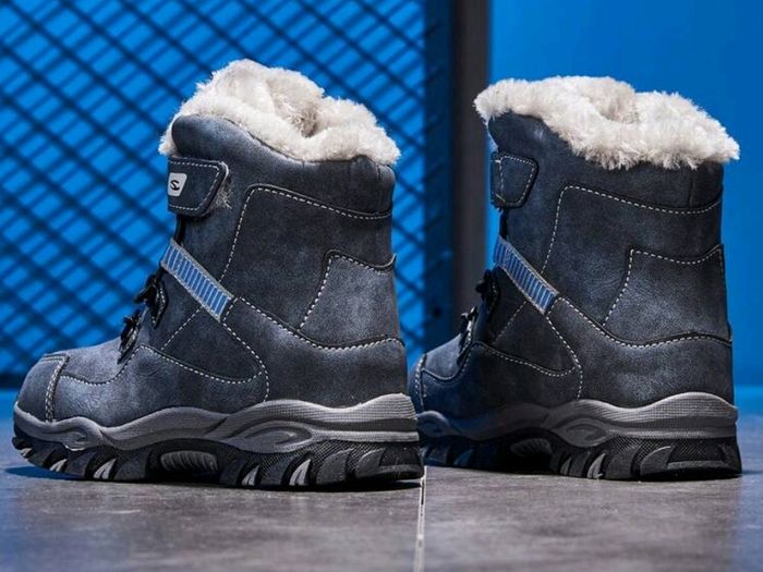 Winter Children's Snow Boots   Non-slip Waterproof  Mid-calf Outdoor Walking Shoes For Boys And Girls snow boots size fits 21 22 cm