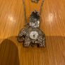 Long Chain With elephant pendant clock Image 2
