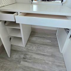 Small desk with cabinet and drawers