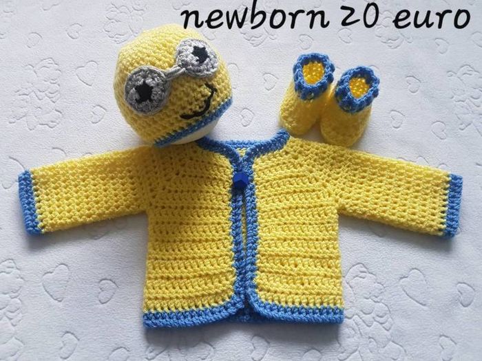 Handmade premature baby cardigans