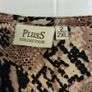 Statement Snakeskin Blouse Pluss Collection, Size 2XL Image 2