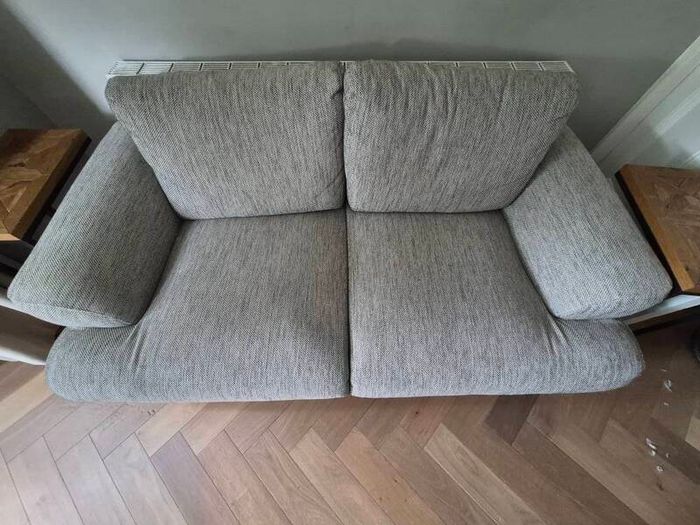 2 seater couch with footrest