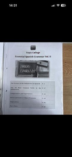 Leaving Cert Spanish notes