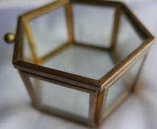 Vintage Brass Ring Box
