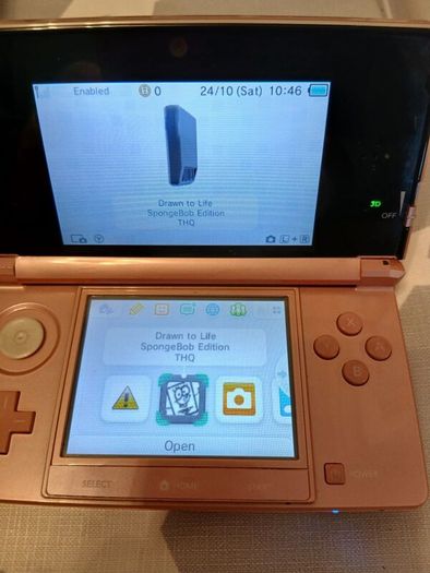 Nintendo 3DS Pearl Pink Console Bundle + Charger, Travel Case & 6 Classic Games!