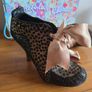 Irregular Choice "Mutiny!" Black & Gold Lace Ribbon Ankle Boots Size Eu39 Uk6 Image 5