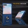 2-in-1 Shockproof Protective Case with Magnetic Ring Stand Foldable Screen Phone Cover for Galaxy Z Flip7 Full Coverage Anti-Drop Bracket Phone Case Image 3