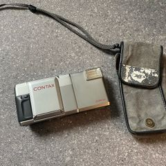 READ! Contax T Film Camera with Flash Zeiss Sonnar 2.8/38 T