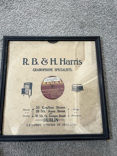 Vintage Framed 78 Speed Records