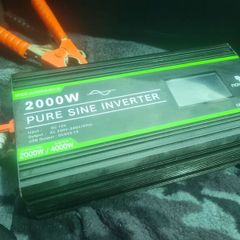 Novopal 2000w Pure Sine Wave 12v Inverter w/ 2 Plug Sockets