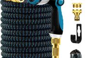 xpandable Garden Hose - 3 Times Expanding Flexible Magic Water Hosepipe with 10 Function Spray Gun 50FT (FREE POSTAGE)