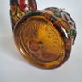 Miniature Stained Glass Oil Lamp Image 4