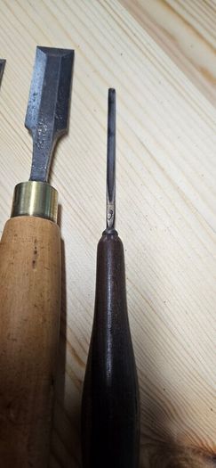 5 chisels, incl. Sorby, Henry Taylor