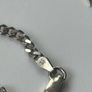 Vintage Modernist Sterling Silver Geometric Onyx Pendant Necklace Image 3