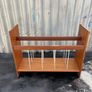 Mid Century Modern Danish Unique Teak Magazine Rack Image 3