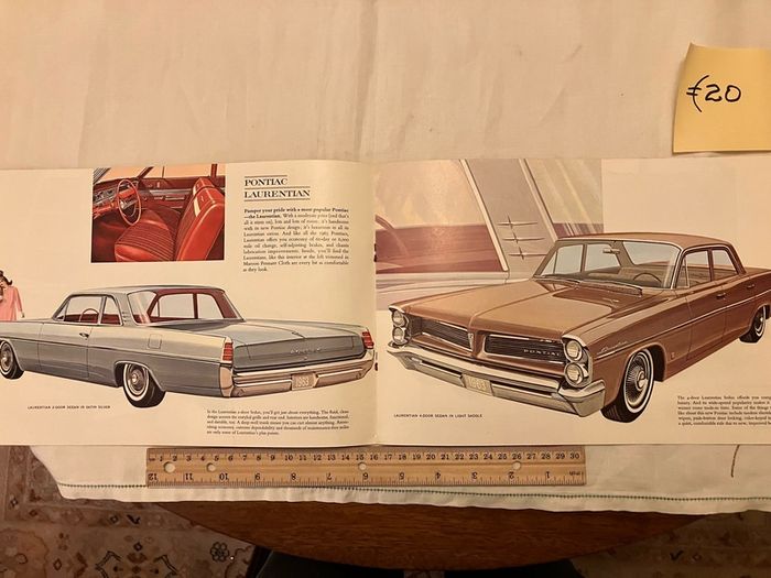 American car brochures. 1950s, 1960s and 1980s