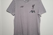 Liverpool 2019/2020 polo shirt striped beige Size medium New Balance