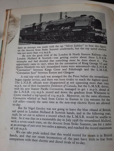 Vintage 1970s Ian Allan Book of Trains Hardback,  Flying Scotsman Cover