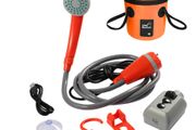 BRAND NEW Portable Camping Shower with 20L Collapsible Water Bucket Outdoor Shower