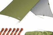SALE Rain Fly Tent Tarp Hammock Hexagonal,Lightweight Waterproof Camping Shelter, Portable Windproof Snowproof Tarpaulin for Snow Sunshade