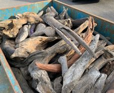 Substantial Collection of Old Bog Oak. Delivery by van can be arranged.
