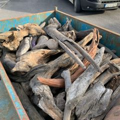 Substantial Collection of Old Bog Oak. Delivery by van can be arranged.