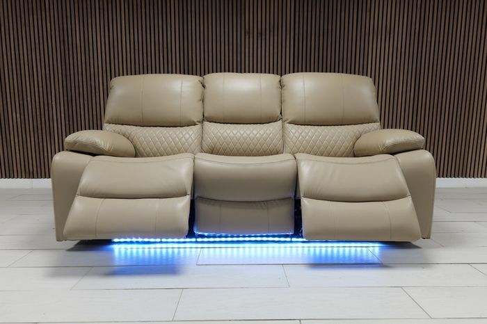 3 Seater Rita Plus Electric Leather Recliner Sofa