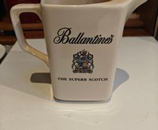 Old Ballantine's Scotch Whisky water pitcher made by Wade