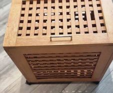 Wooden Storage Box on wheels